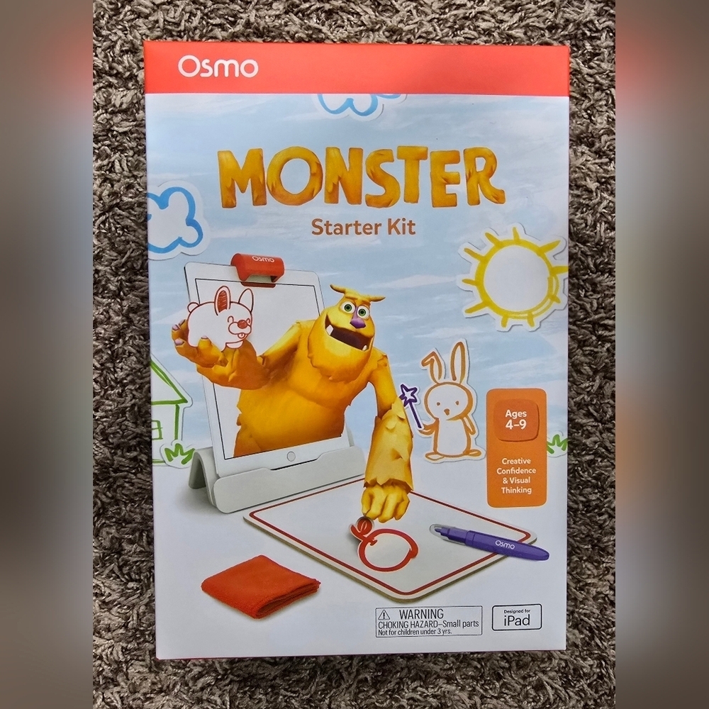 Osmo Monster Starter Kit for iPad Ages 5-10 3 Educational Games New Sealed - Picture 2 of 5